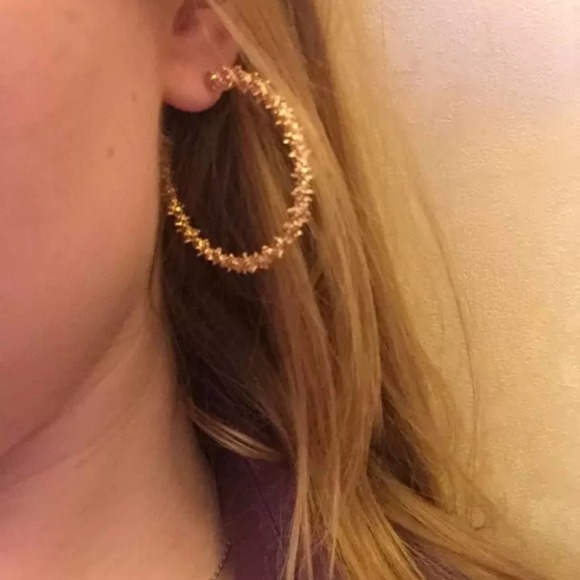 Hoop Earrings Golden Colored - Picture 3 of 6